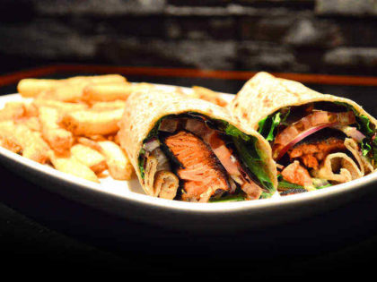 Blackened Salmon Wrap