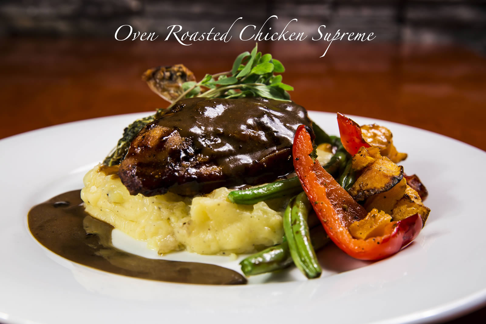 Oven Roasted Chicken Supreme SIMONHOLT Restaurant FOOD, DRINK, LIVE