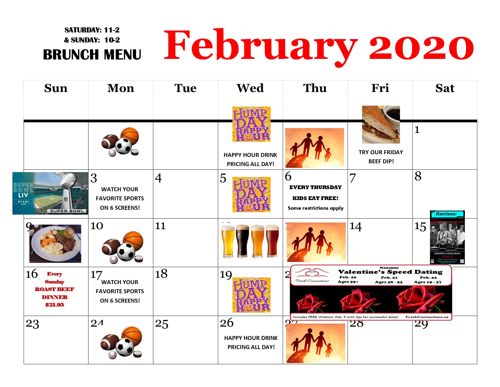 february 2020 calendar simonholt restaurant food february 2020 calendar events